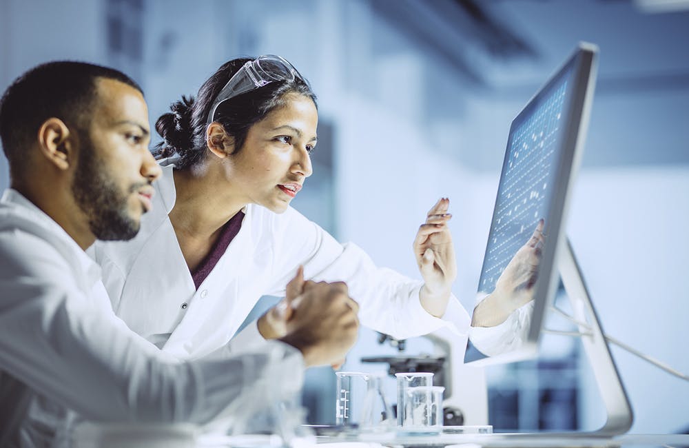 Scientist Working in The Laboratory