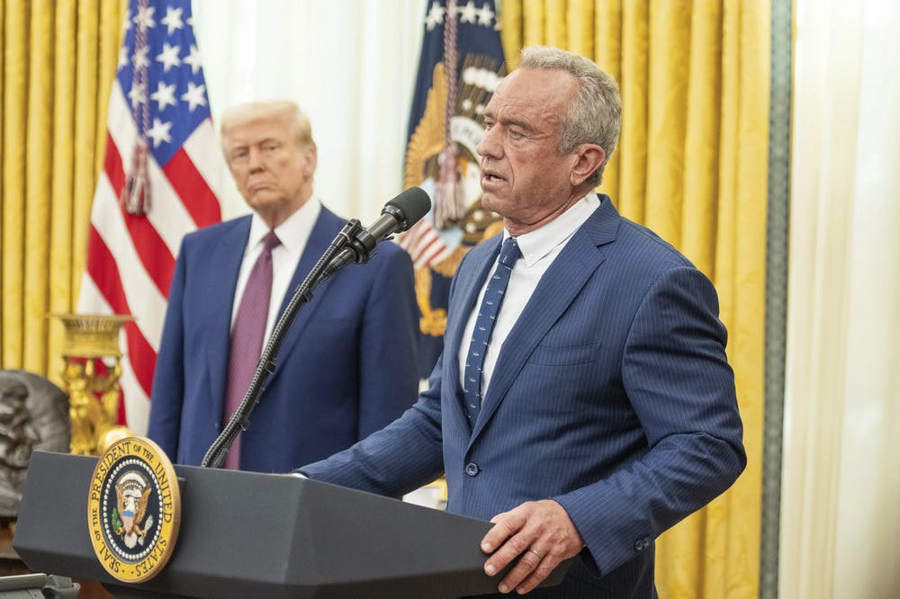 President Donald Trump and HHS Secretary Robert Kennedy work together toward the Make America Healthy Again movement.