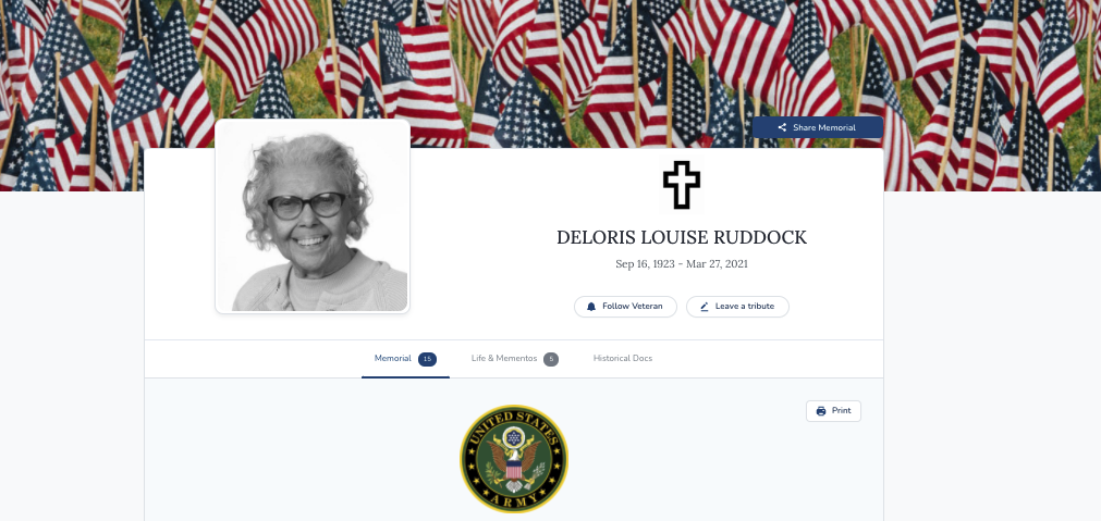 Deloris Ruddock VA Expands Digital Veterans Legacy Memorial Features | GovCIO Media ...