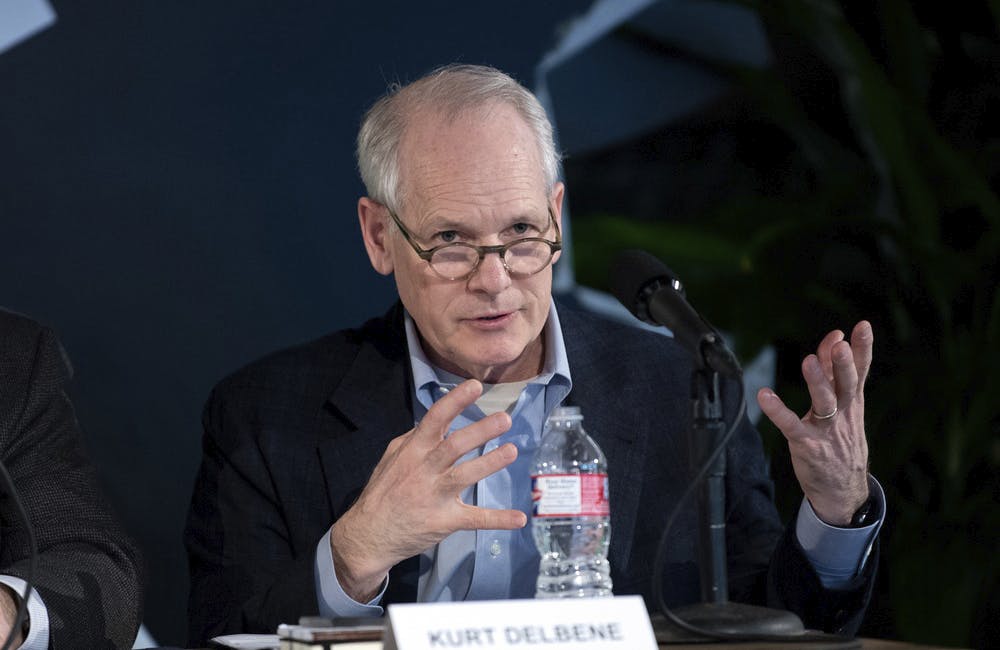 Kurt DelBene speaks at a public meeting of the Defense Innovation Board in Austin, Texas March 5, 2020.