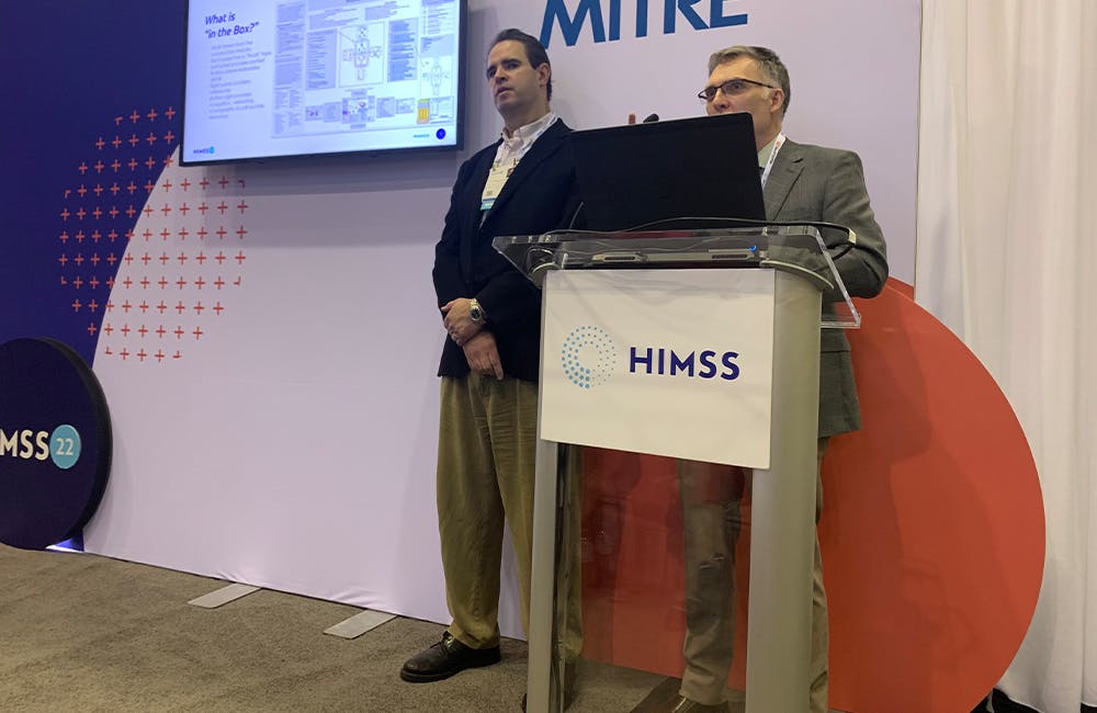 Kenneth Rubin and Ron Parker at HIMSS in Orlando, Florida.