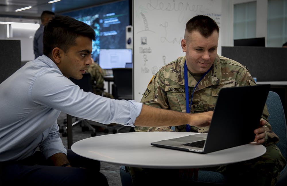 image of Army Futures Command's Software Factory operations taking place on March 22, 2021 in Austin, Texas.