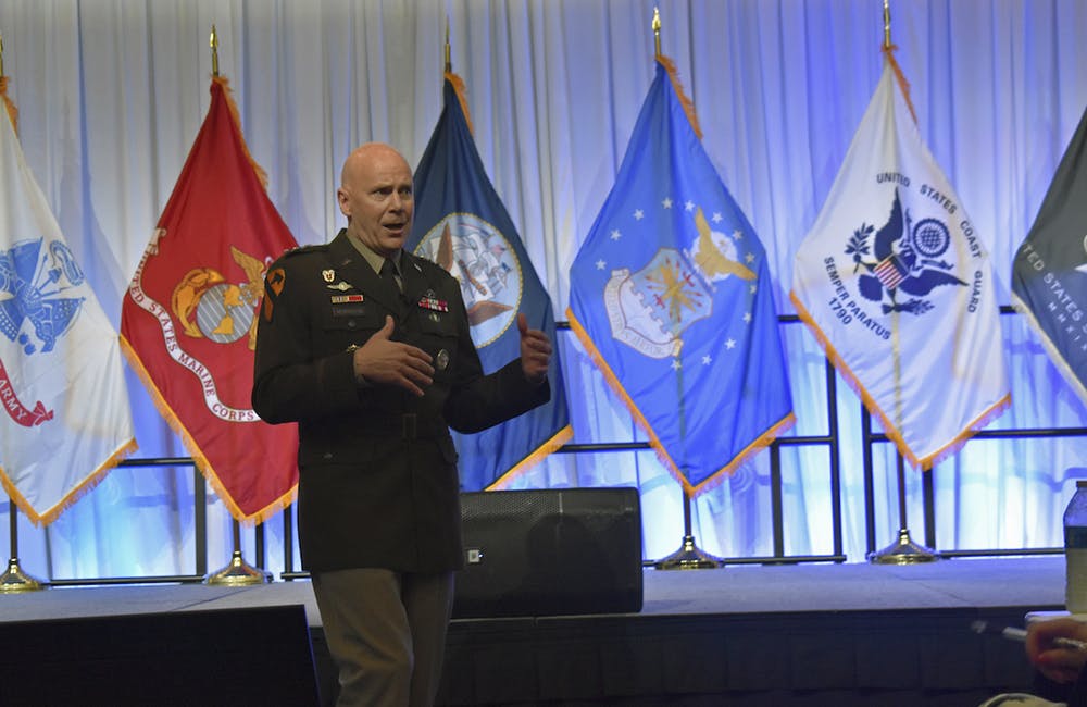 image of Deputy Chief of Staff, G-6, Lt. Gen. John B. Morrison highlighted Army Risk Management Framework reforms during keynote remarks at the 2022 TechNet Cyber event in Baltimore.