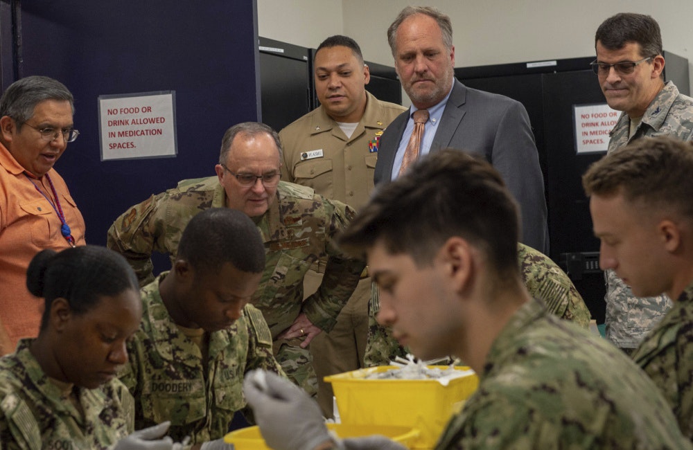 military officials in treatment facility