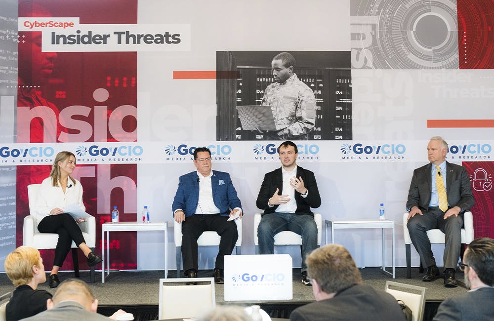 panel discussion at the CyberScape Insider Threats event