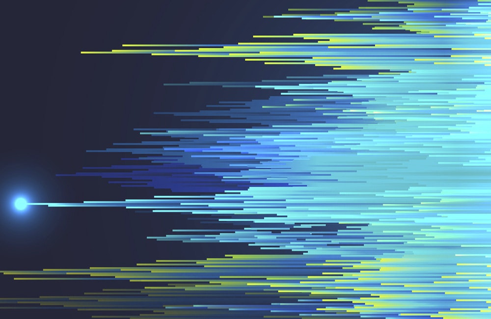 Pixel rain fall abstract background