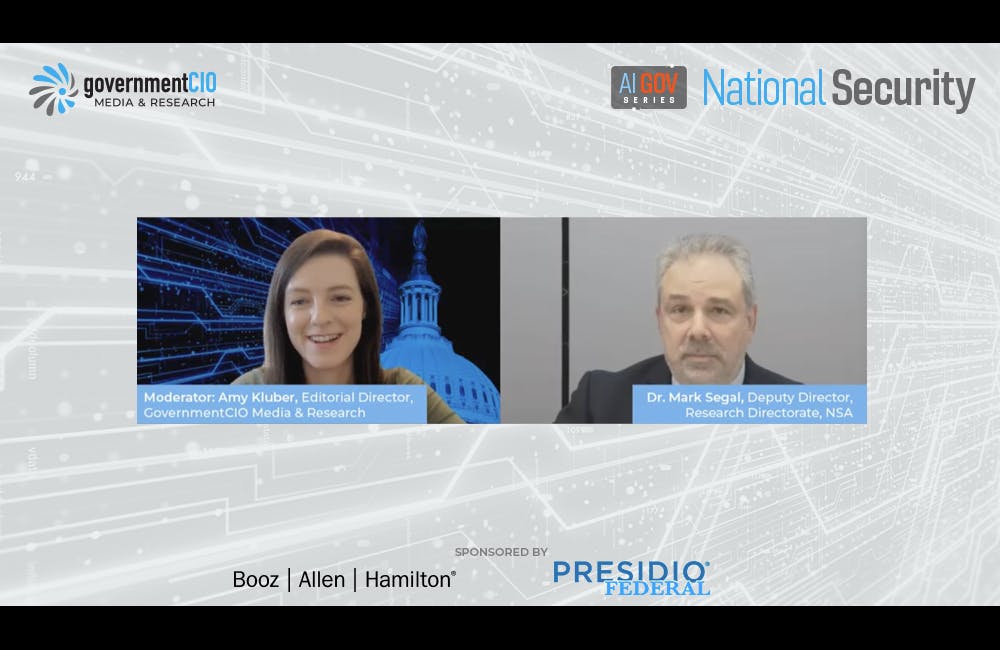 AI Gov Series: National Security Virtual Event - Fireside Chat: Dr. Mark Segal, NSA