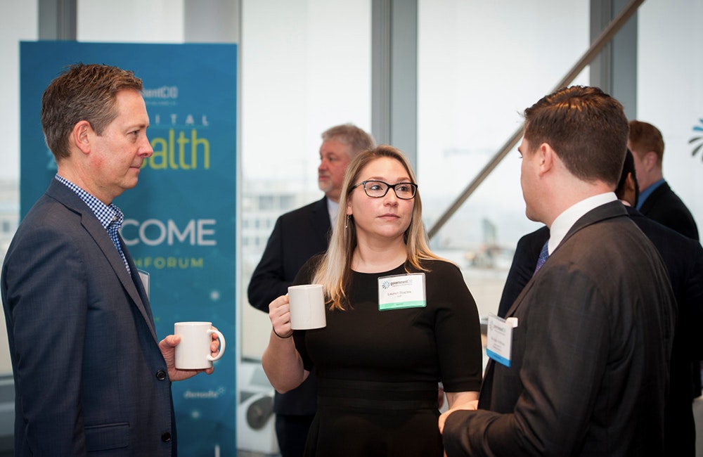 CXO Tech Forum 2020: Digital Health - Attendees discussing digital health topics