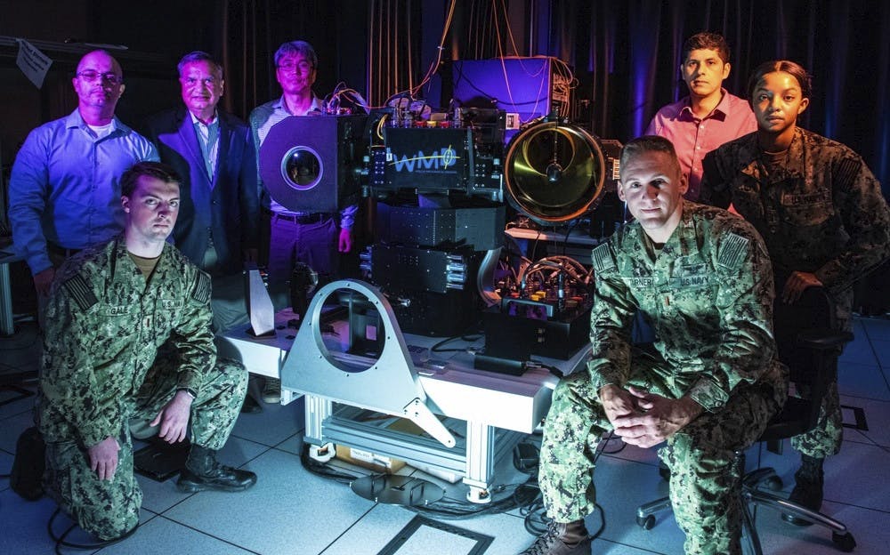 Naval Postgraduate School faculty and students use the university’s High-Energy Laser Beam Control Research Testbed to explore how the latest advances in adaptive optics and artificial intelligence can be utilized to improve the effectiveness of the Navy’s laser weapons systems.