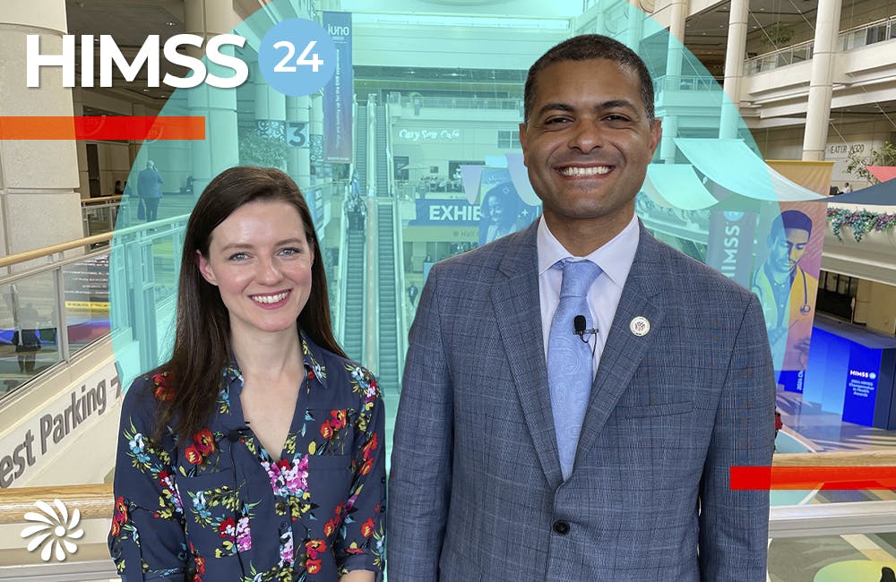 Dr. Shereef Elnahal joined Amy Kluber at HIMSS 2024.