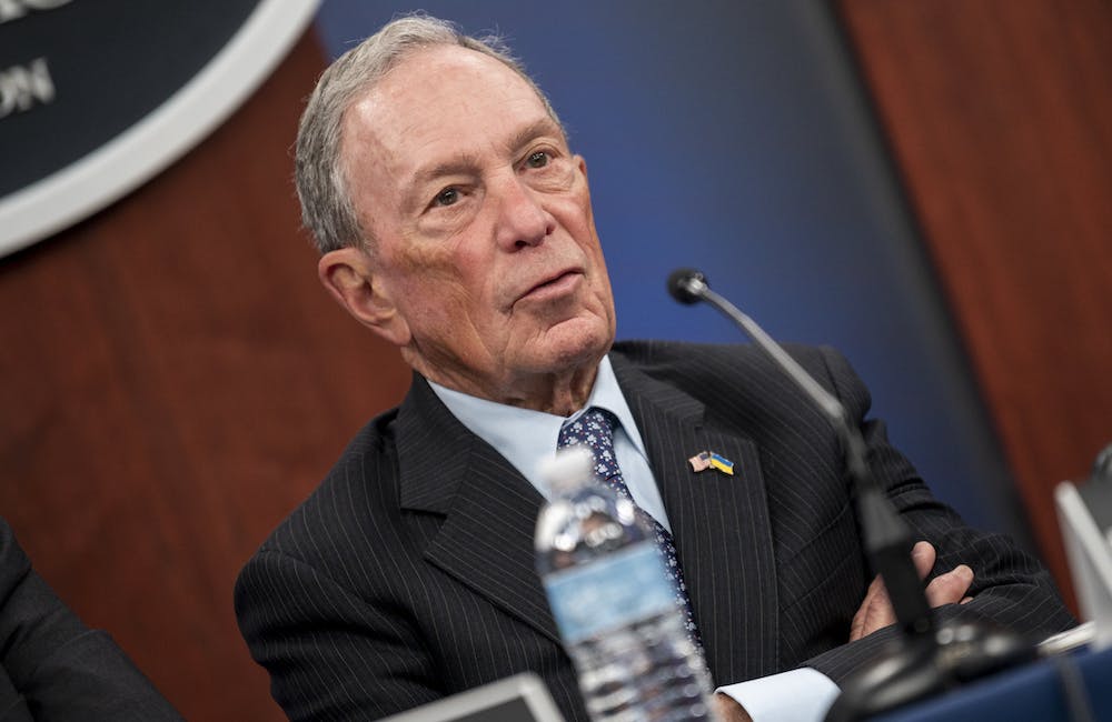Defense Innovation Board chair Michael R. Bloomberg speaks at the board’s fall meeting at the Pentagon, on Oct. 17, 2022.
