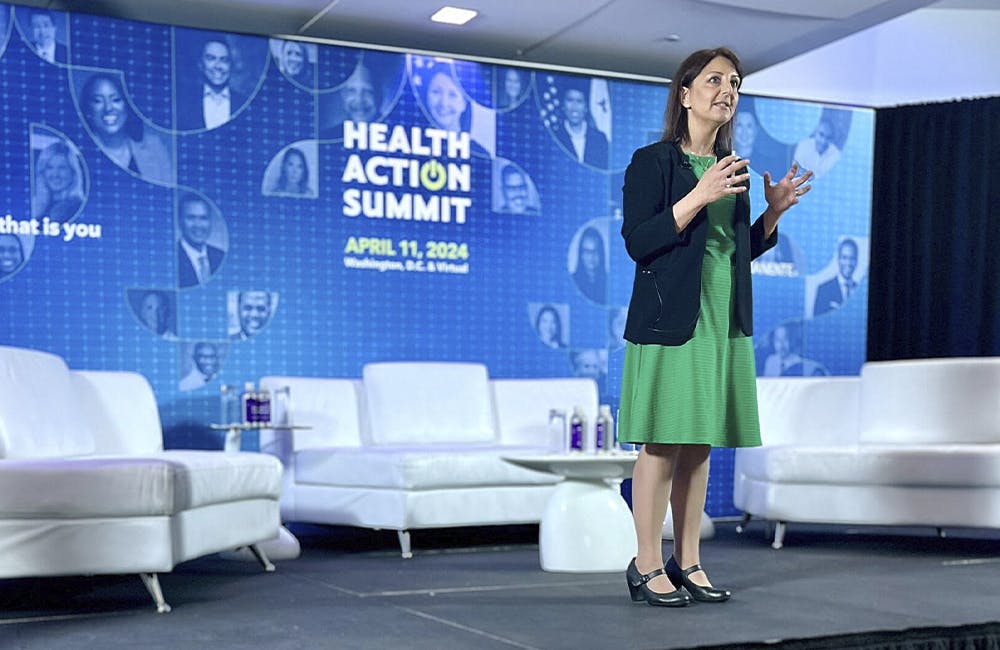 CDC Director Mandy Cohen speaks at the Health Action Summit April 2024.