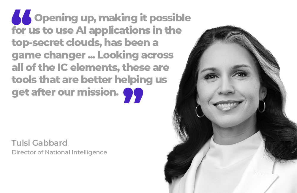 Tulsi Gabbard at the 2025 AWS Summit