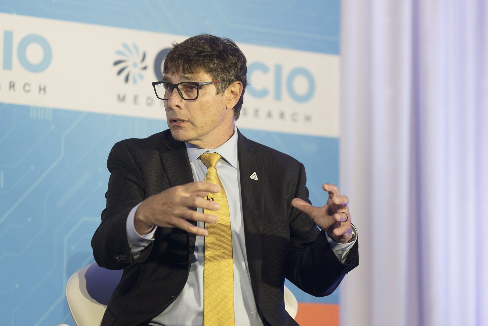 NASA Chief Data and AI Officer David Salvagnini speaks during GovCIO Media & Research's Federal IT Efficiency Summit in Tysons, Virginia, on July 10, 2025.