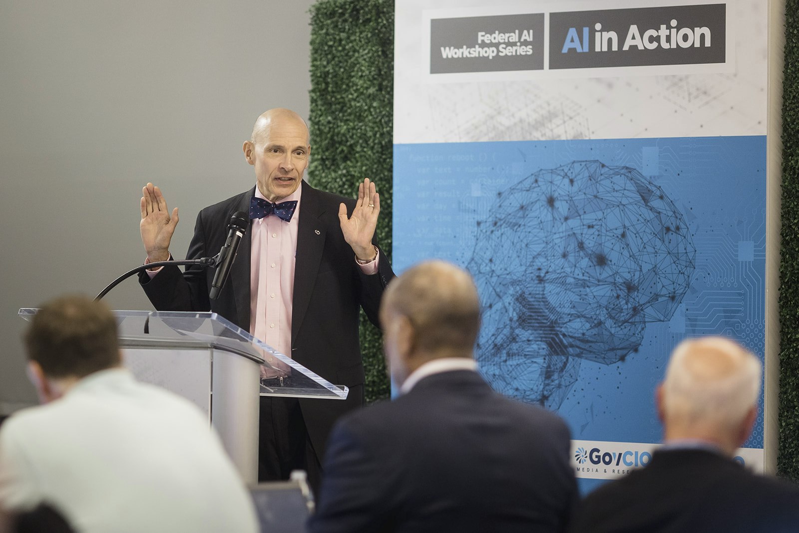 Hon. Paul Grimm, Director at the Bolch Judicial Institute at Duke Law School, speaks at the AI in Action Workshop