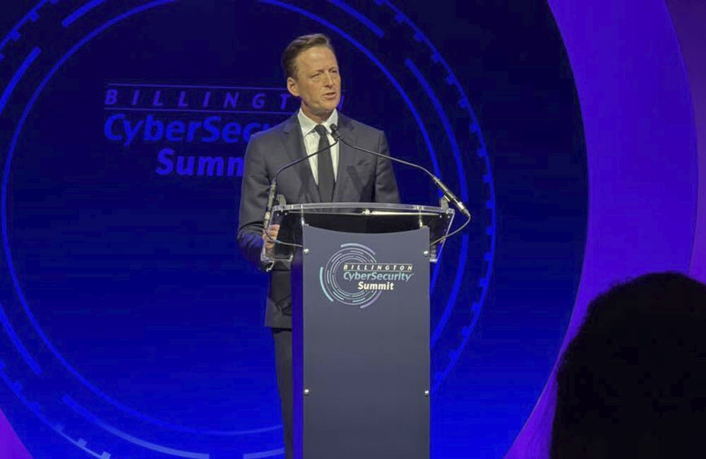 White House National Cyber Director Sean Cairncross speaks during the Billington Cyber Summit in Washington, D.C. on Sept. 9, 2025.