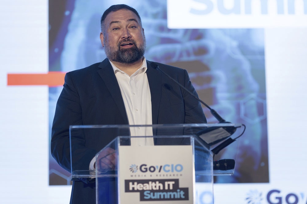 IHS CIO Mitchell Thornbrugh speaks at the GovCIO Media & Research Health IT Summit on Sep. 23, 2025 in Bethesda, Maryland.