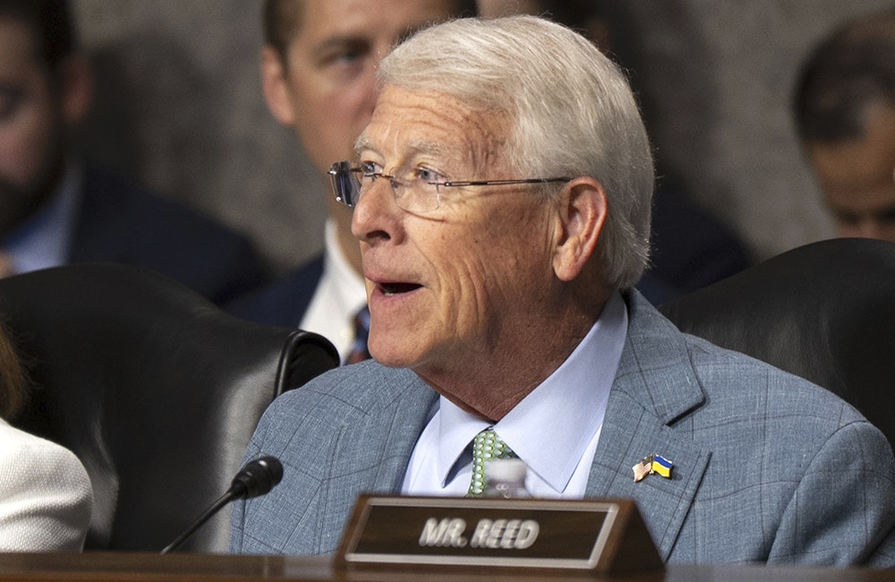 Sen. Roger Wicker speaks during a hearing in the Senate in June. Wicker called the NDAA "a direct reflection of the severity of that threat environment" this week.