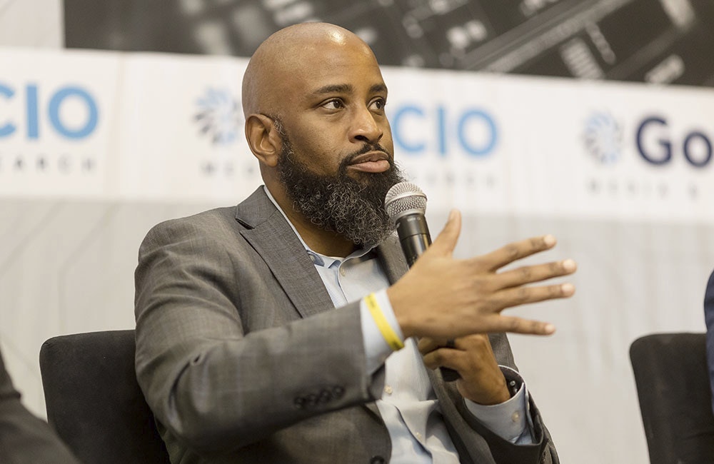 Homeland Security Science and Technology Directorate Cybersecurity Science Advisor Donald Coulter speaks at GovCIO Media & Research's Federal Zero Trust Forum in Arlington, Virginia, on Dec. 16, 2025.