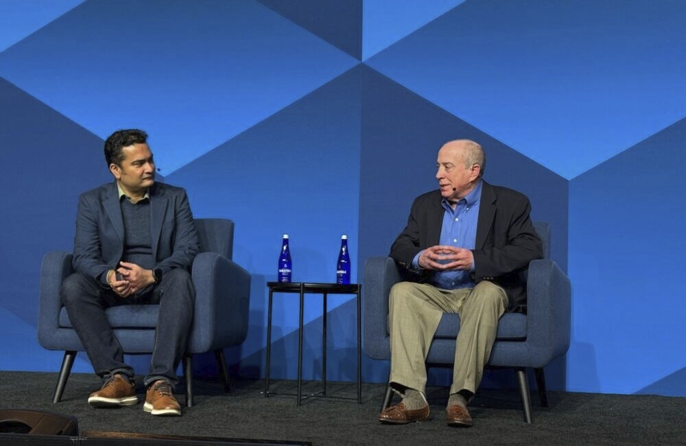 Deepen Desai, chief security officer at Zscaler, and Robert Roser, CISO for Idaho National Laboratories, discuss zero trust and AI at the Zscaler Public Sector Summit in Washington, D.C., on March 3, 2026.