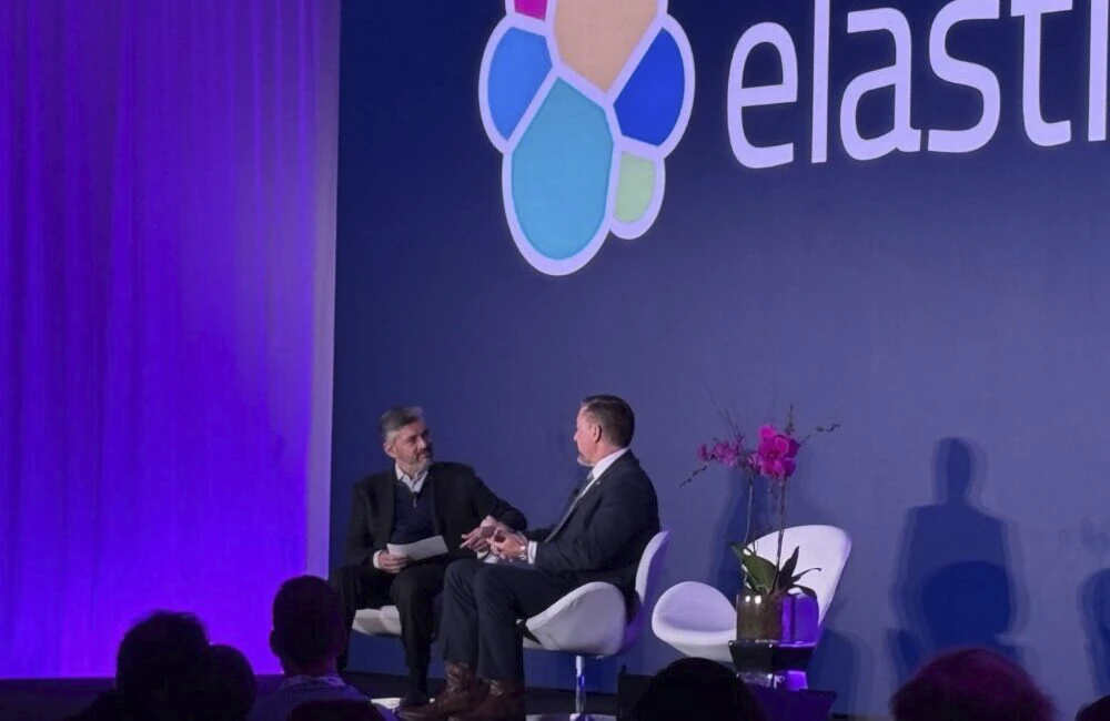 Kevin Rhodes, administrator of the White House Office of Federal Procurement Policy within the Office of Management and Budget, discusses the OneGov Strategy Thursday at the Elastic Public Sector Summit in Washington, D.C.