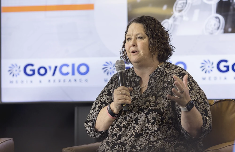 Amy Gleason, administrator of the U.S. DOGE Service and strategic advisor at Centers for Medicare and Medicaid Services, speaks at GovCIO Media & Research's Federal IT Efficiency Summit on May 20, 2026.
