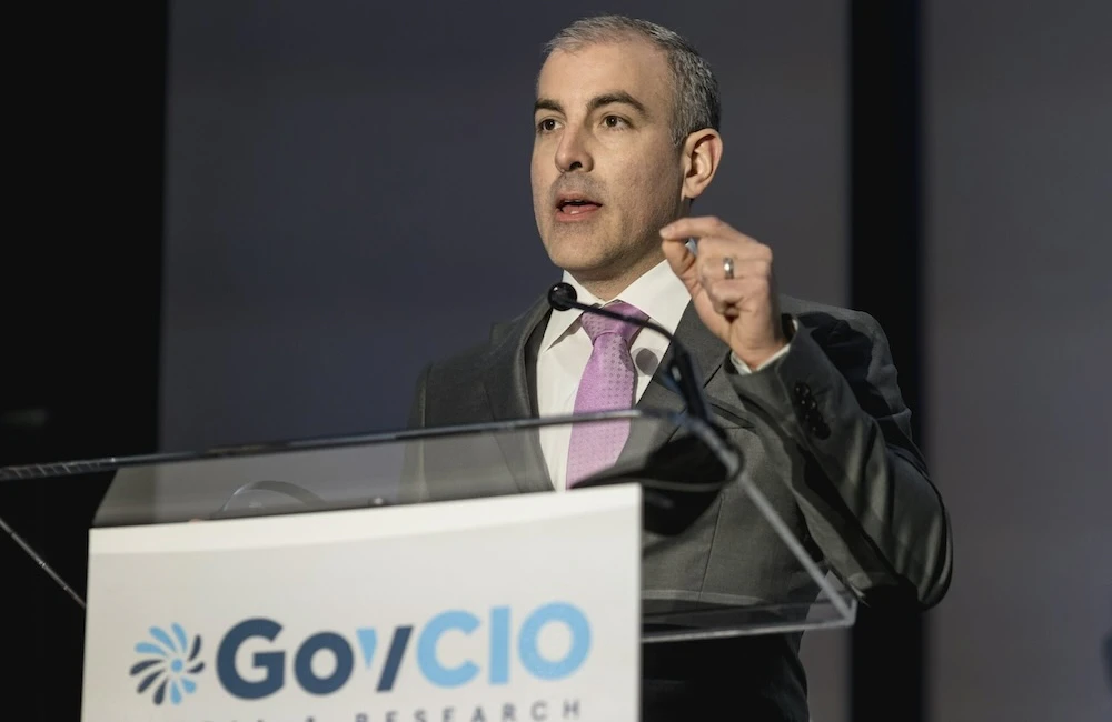 DHA CDAO Jesus Caban speaks at GovCIO Media & Research's Defense IT Summit on Feb. 27, 2025, in Arlington, Virginia.