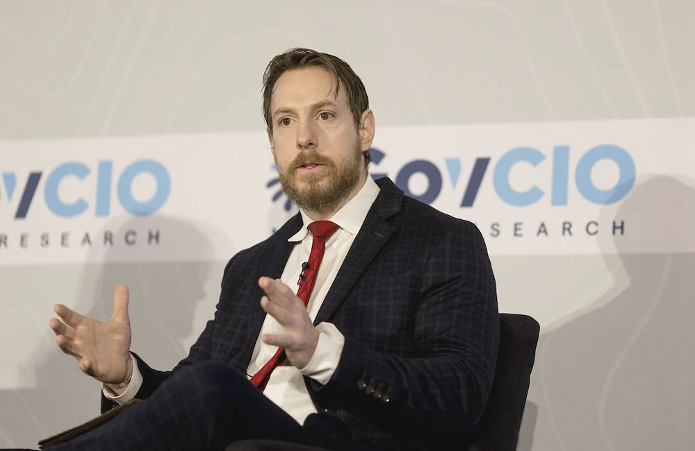 DON CTO Justin Fanelli speaks at GovCIO Media & Research's Defense IT Summit on Feb. 26, 2026, in Arlington, Virginia.