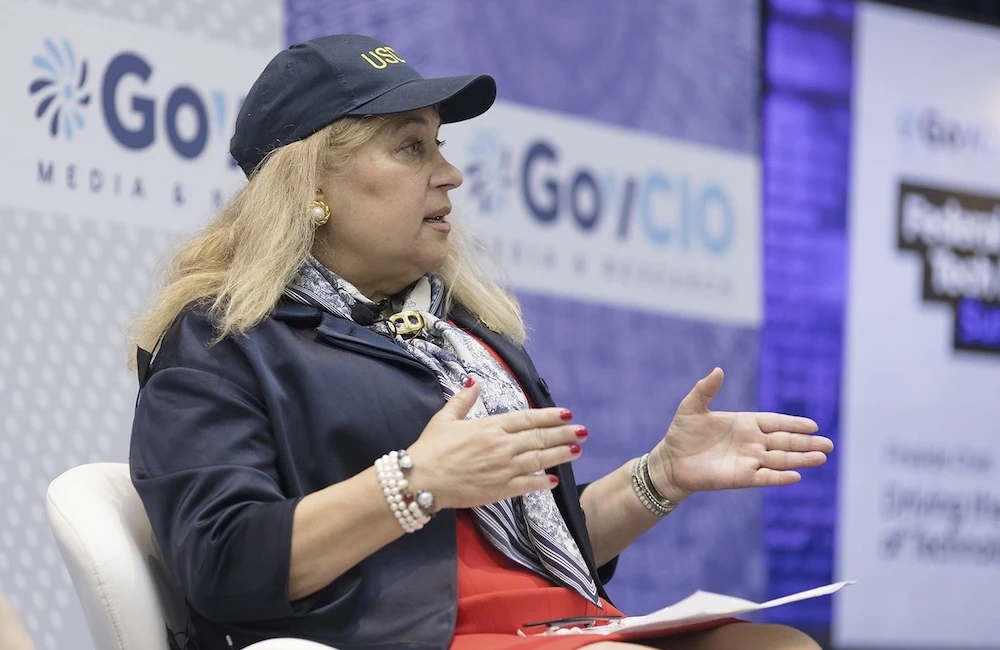 Transportation Department's Assistant Secretary for Research and Technology Seval Oz discusses how the department is working with states to share highway data along major interstate routes during GovCIO Media & Research's Federal Tech Leaders Summit on June 12, 2026, in Washington, D.C.