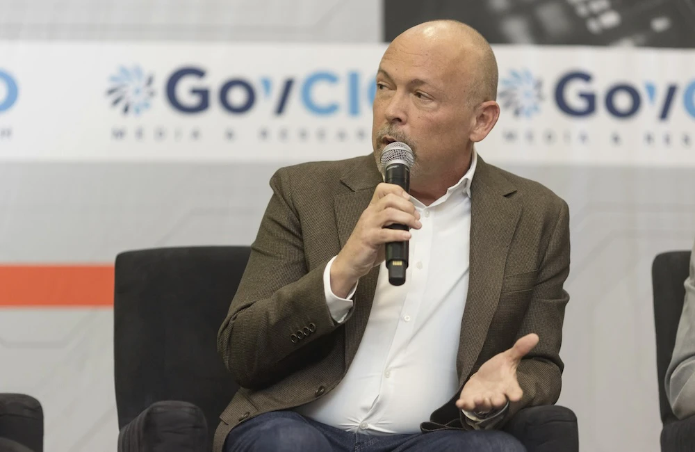 Lou Eichenbaum, former Interior Department CISO, speaks at GovCIO Media & Research's Federal Zero Trust Forum in Arlington, Virginia, on Dec. 16, 2025
